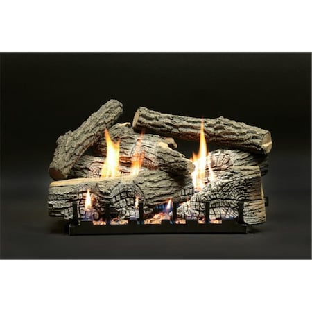 Empire 24 in. Super Stacked Wildwood Vent Free Refractory Log Set - 7 Piece LS24WRS